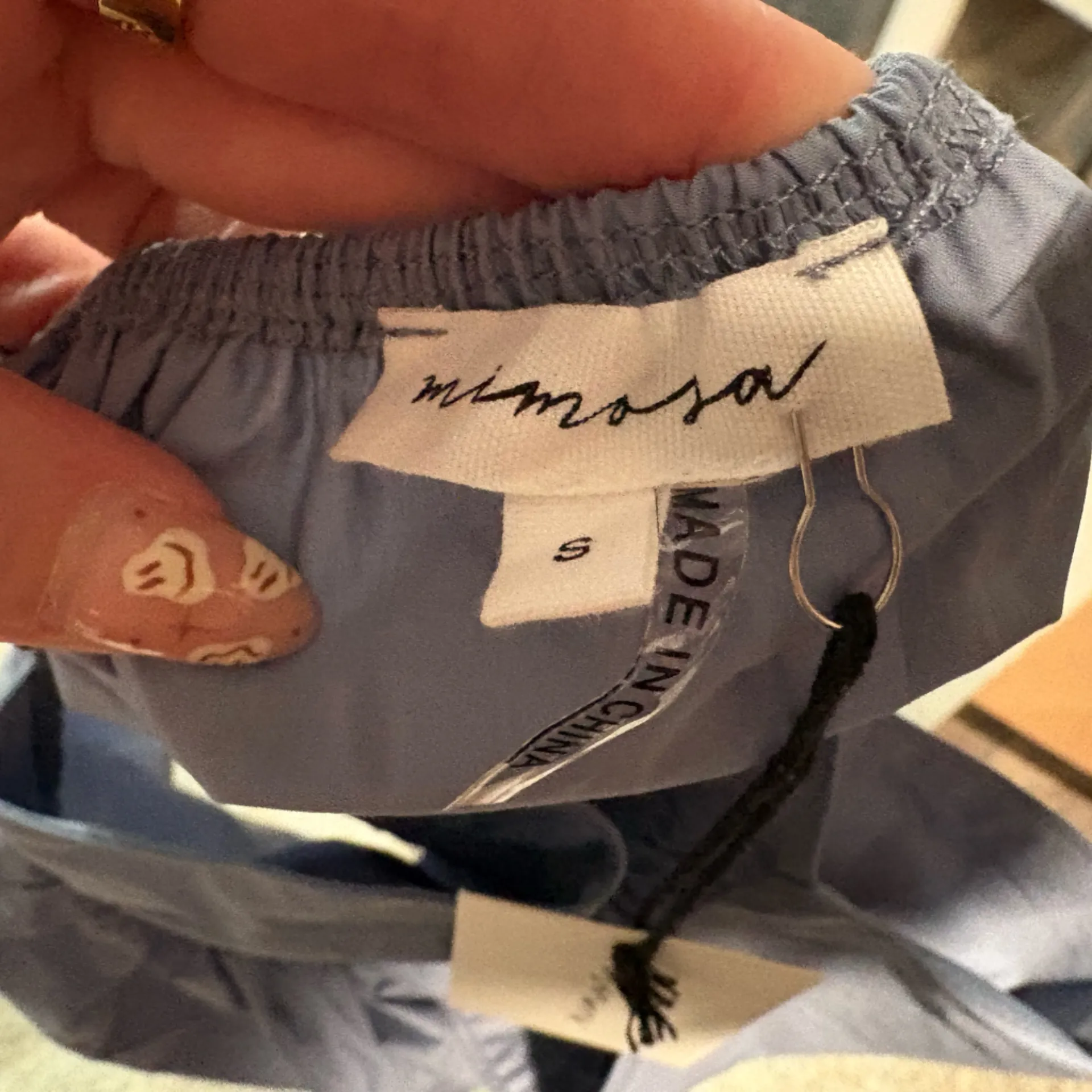 Chic Light Blue Halter Blouse - Image 4