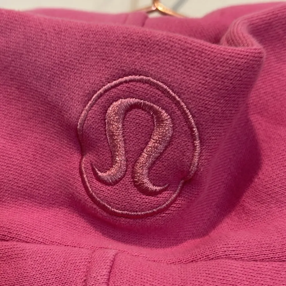 lululemon athletica Pink women’s scuba zip up hooded sweatshirt.  Size M/L - Image 8