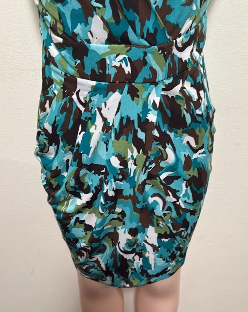 Tahari Arthur S. Levine woman print dress size 12 - Image 2