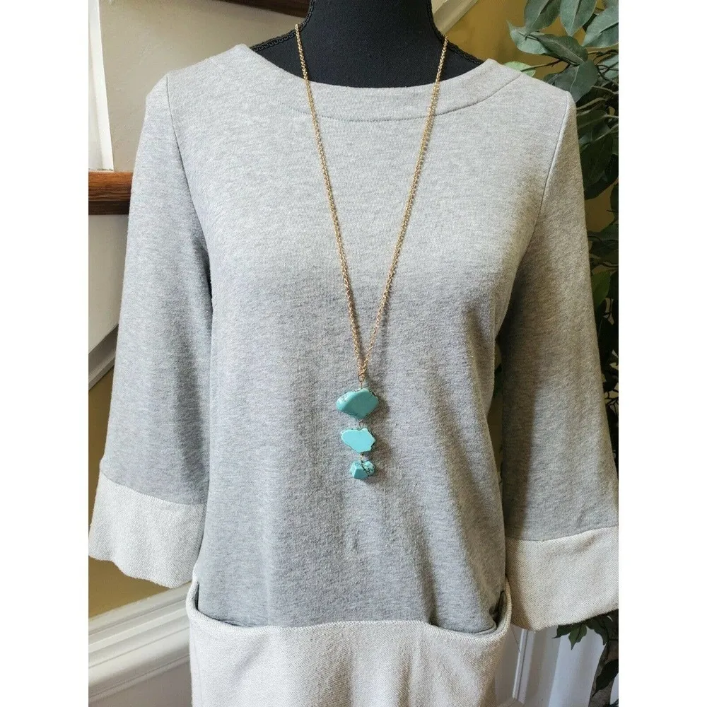 Lili's Closet Women Gray Casual Dress XS - Image 2