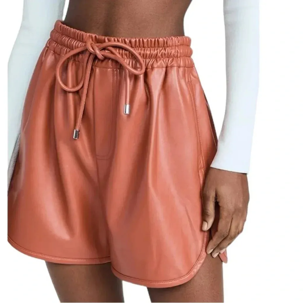 A.L.C. Ryder Vegan Faux Leather High Rise Short with Pockets Size XS NWT - Image 4