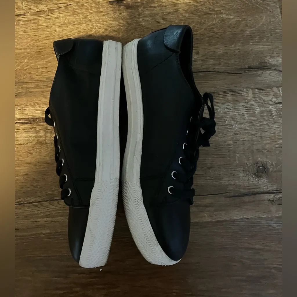 New Nine West Palmeroo Leather Soft Casual Sneaker Shoe US 7.5 Low Top Skate - Image 5