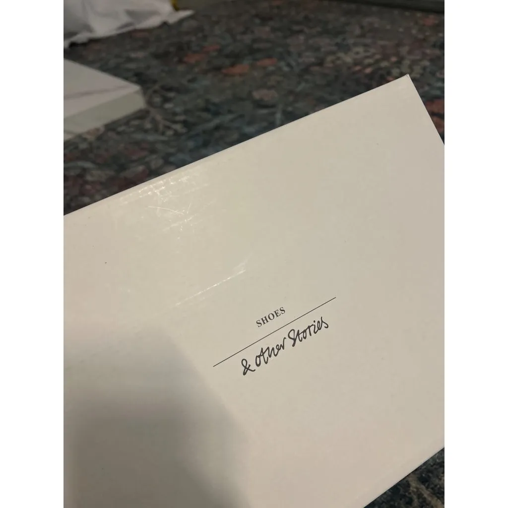 & OTHER STORIES ASOS Leather Espadrille Sandals White Womens Size US 6 - Image 9