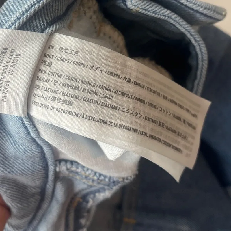 Y2K Hollister Patchwork Mom Jeans Sz 11R Ultra High Rise Indie Sleaze Festival - Image 9