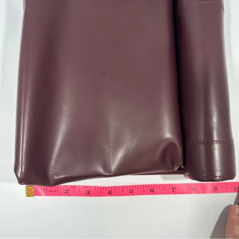 ED ROBERT JUDSON Burgundy Roll Top Purse Bag Red - Image 6