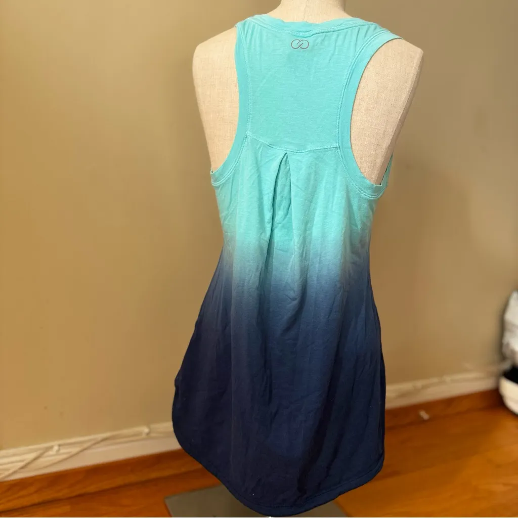 Calia Aqua Blue Ombre Sleeveless Tank Top M Activewear Running Gym Training EUC Size M - Image 2