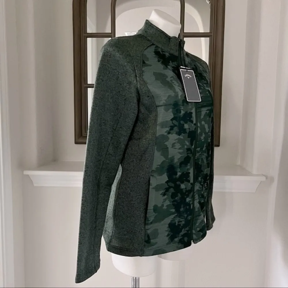 Callaway Weather Series Jacket in Jungle Green Heather Size L New w/Tag $85 - Image 2