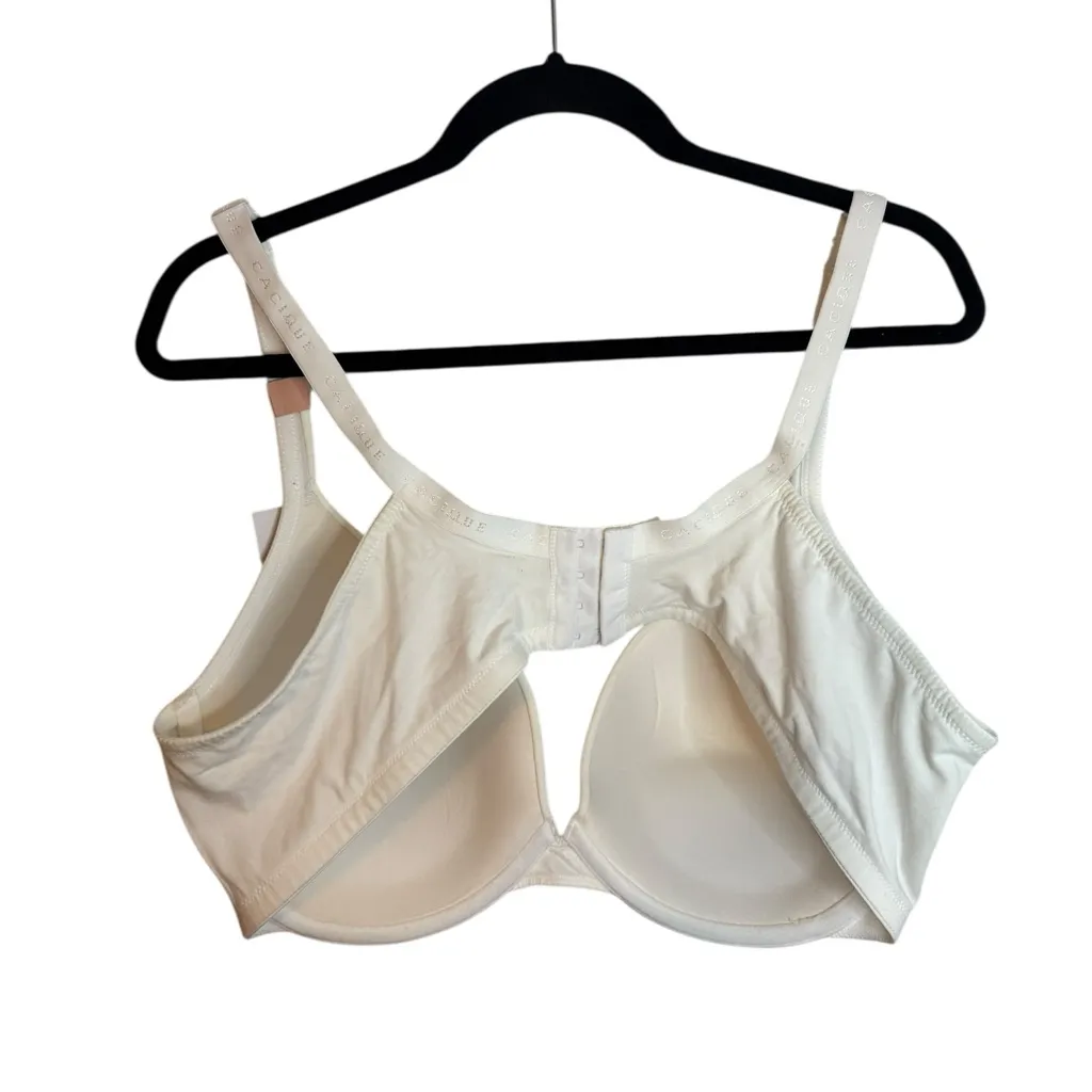 Nwt Cacique White Boost Plunge Cotton Underwire Bra - Image 3