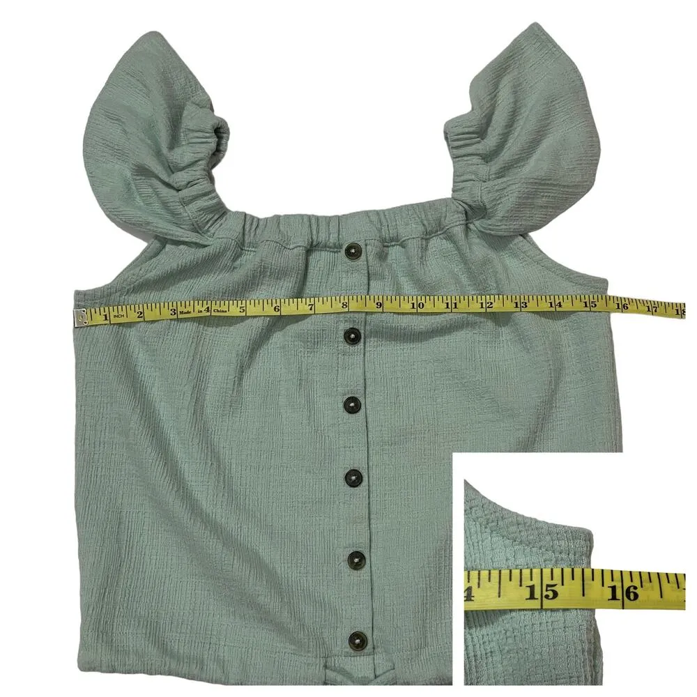 Madewell Texture & Thread Off-the-Shoulder Top - Faraway Sky - XS - Image 5