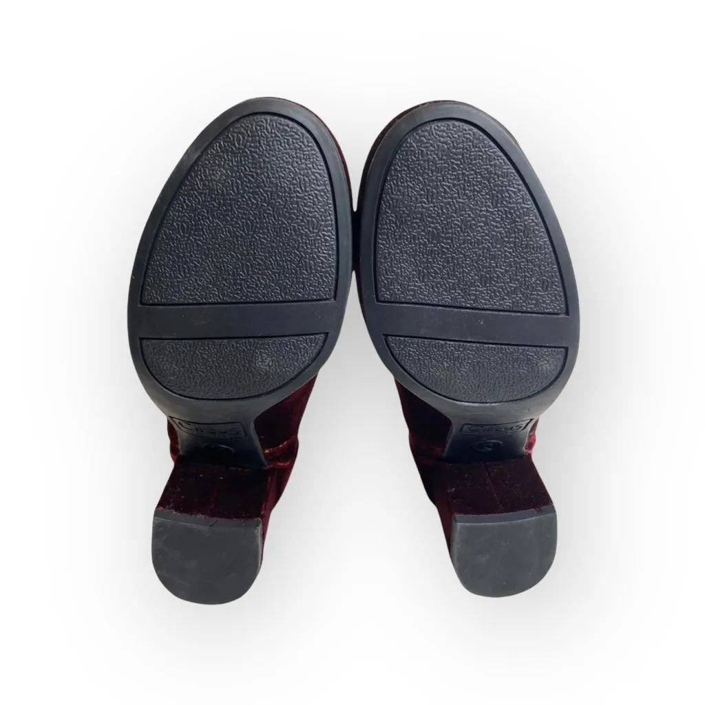 new Circus Sam Edelman ❁ Vanessa Zipper Velvet Ankle Boot Booties ❁ Burgundy ❁ 6 - Image 12