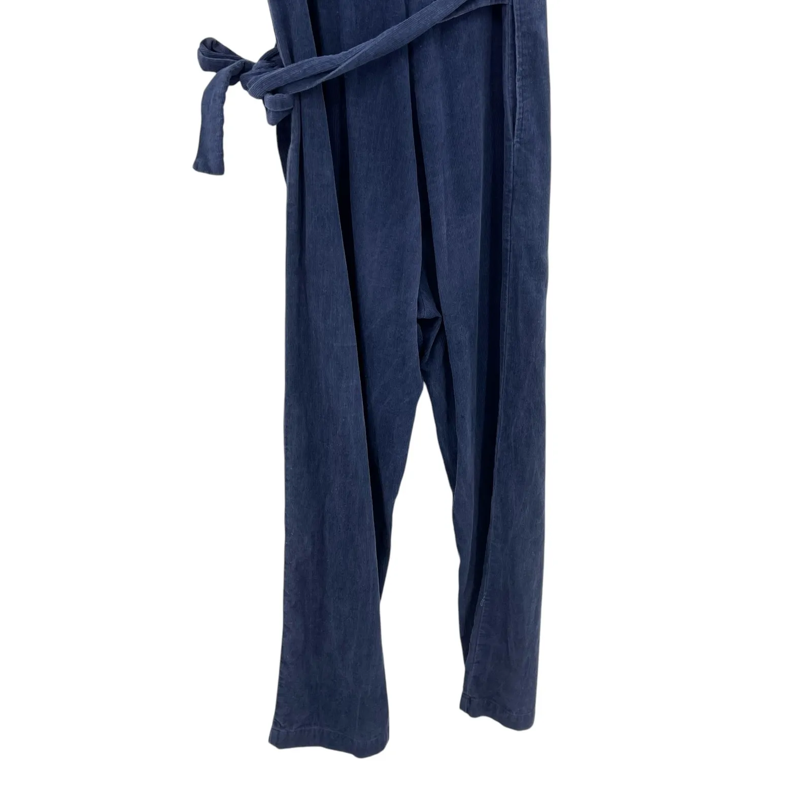 Shades of‎ Grey by Micah Cohen Wrap Origami Jumpsuit Corduroy Blue Size XXS - Image 10