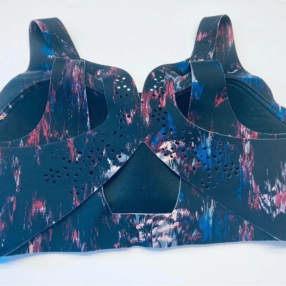 VICTORIA'S SECRET ANGEL MAX SPORT BRA BLACK SIZE 32C ANGEL‎ WING BACK DESIGN - Image 4