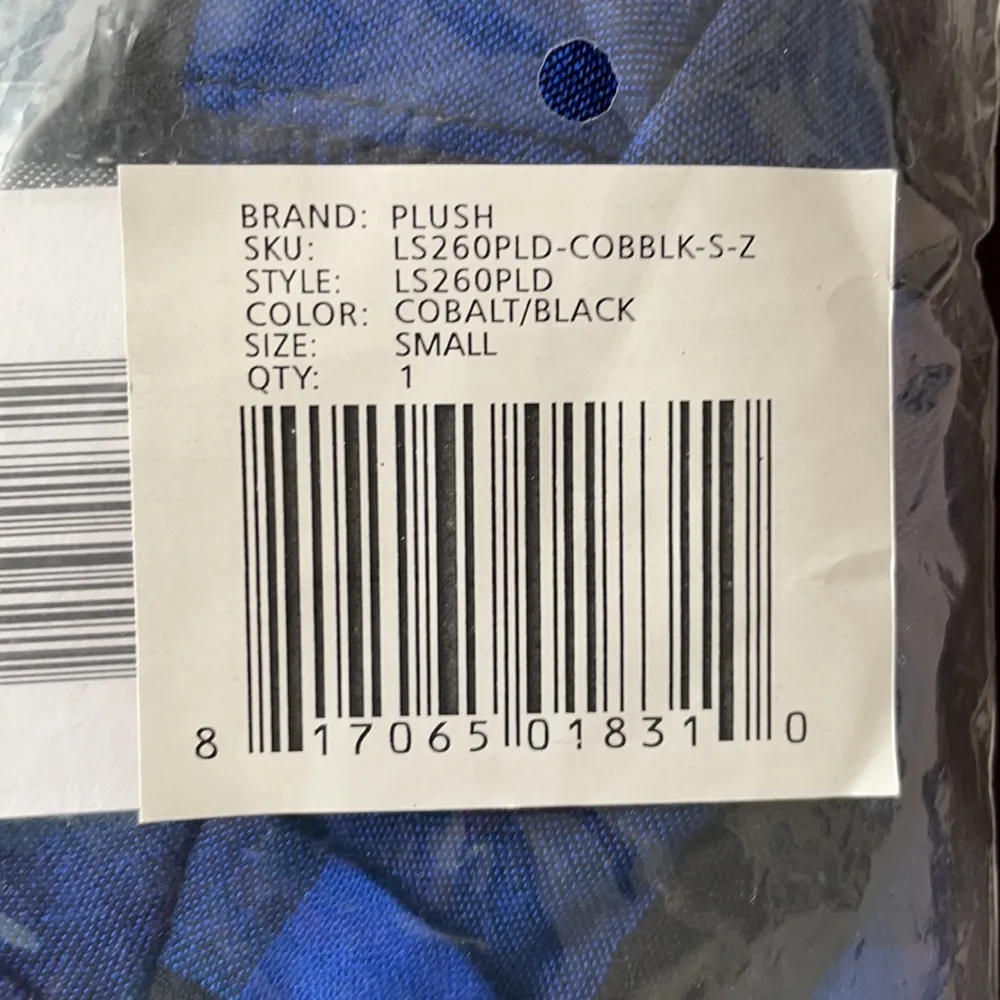 NWT Plush Apparel Blue Black Buffalo Plaid Pajama Set Size Small - Image 7