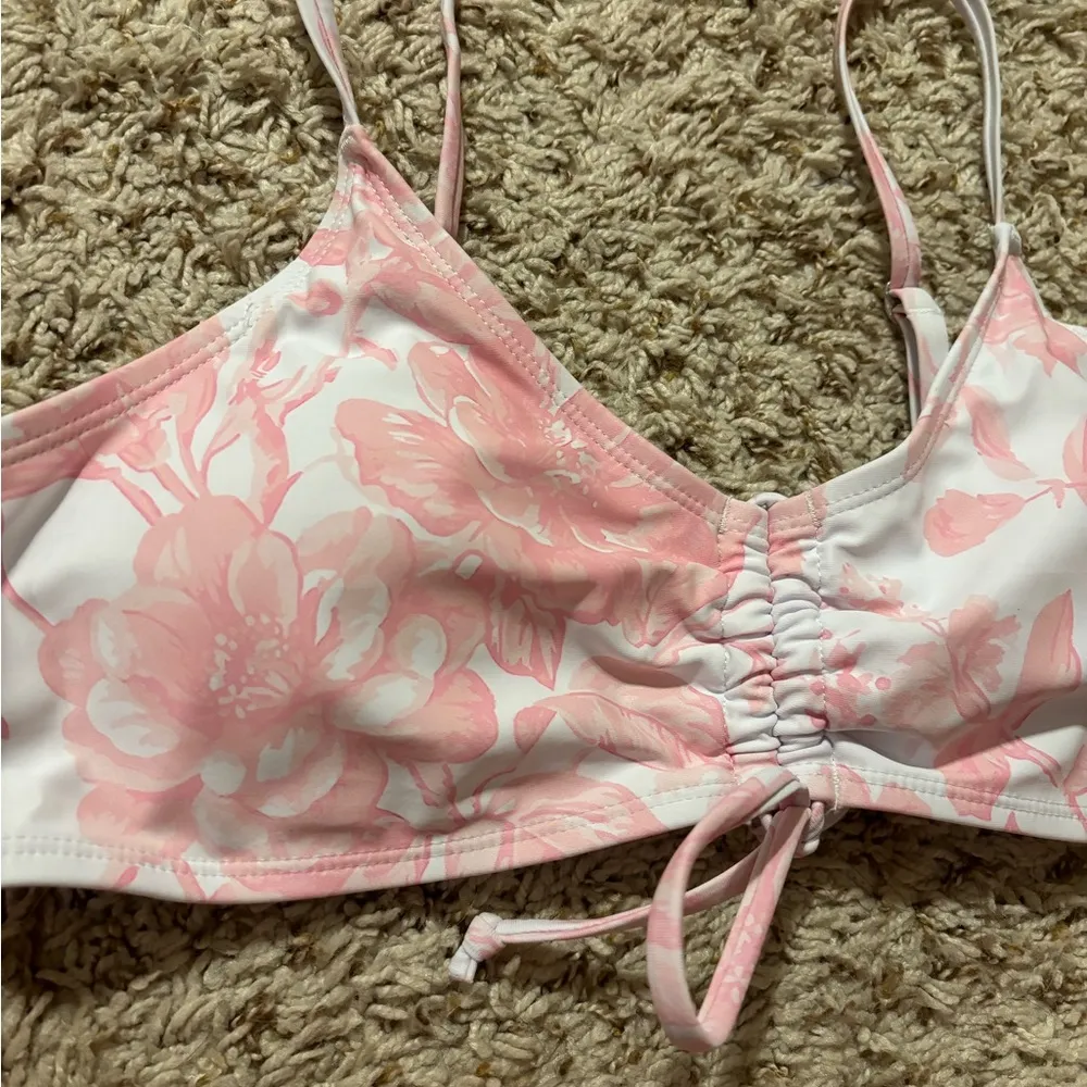 Pink floral bikini set - Image 2