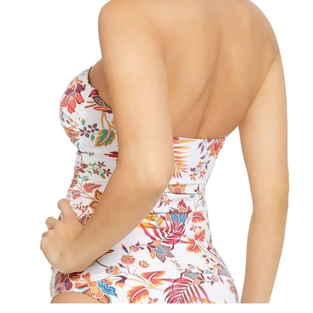 Ralph Lauren floral twist tubini swim top size 0 - Image 2