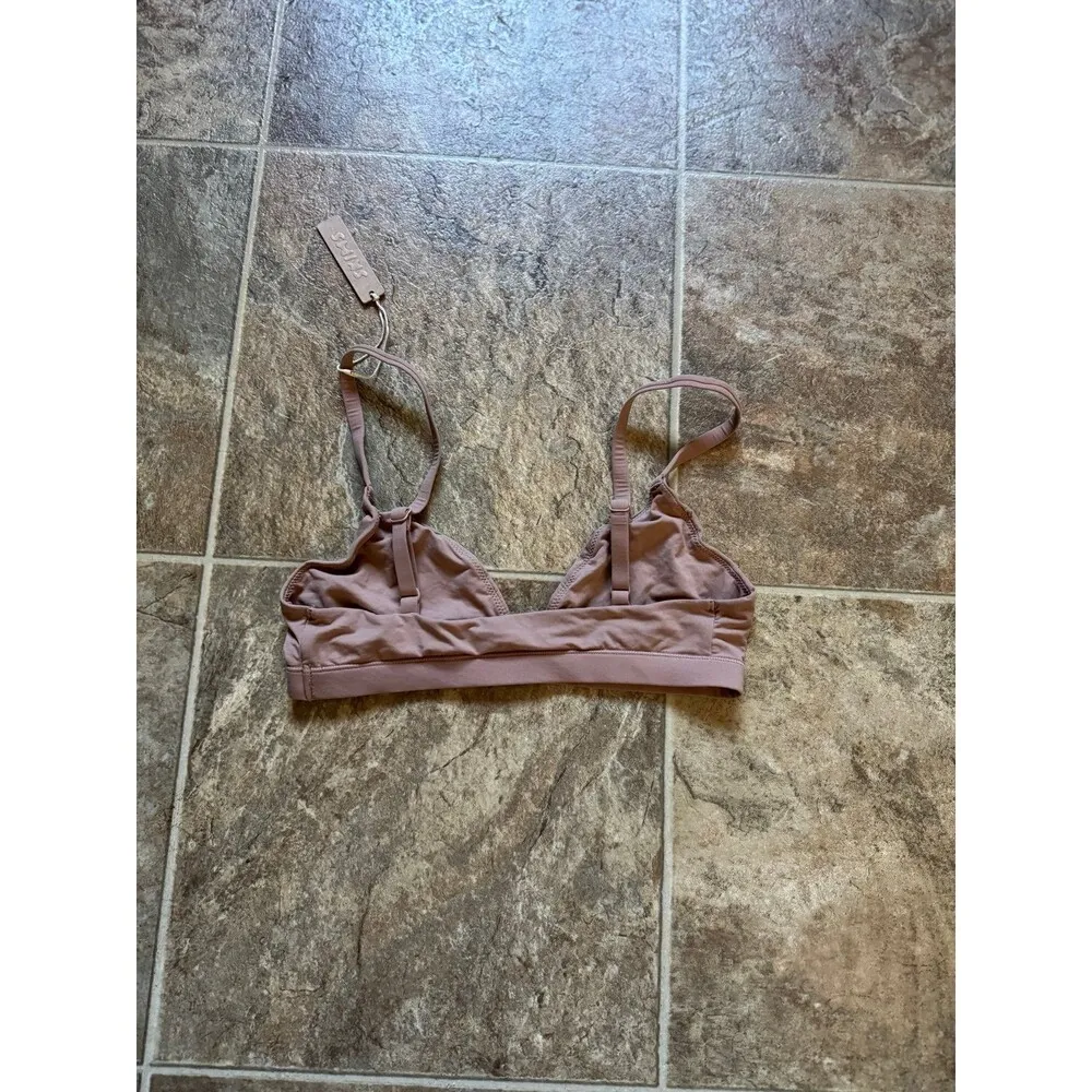 SKIMS  Fits Everybody Triangle Bralette Sienna Size Small - Image 7