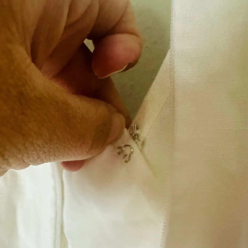 ANTHROPOLOGY GREYLIN White Jena Puff Sleeve Linen Cutout Jumpsuit Size Small - Image 12