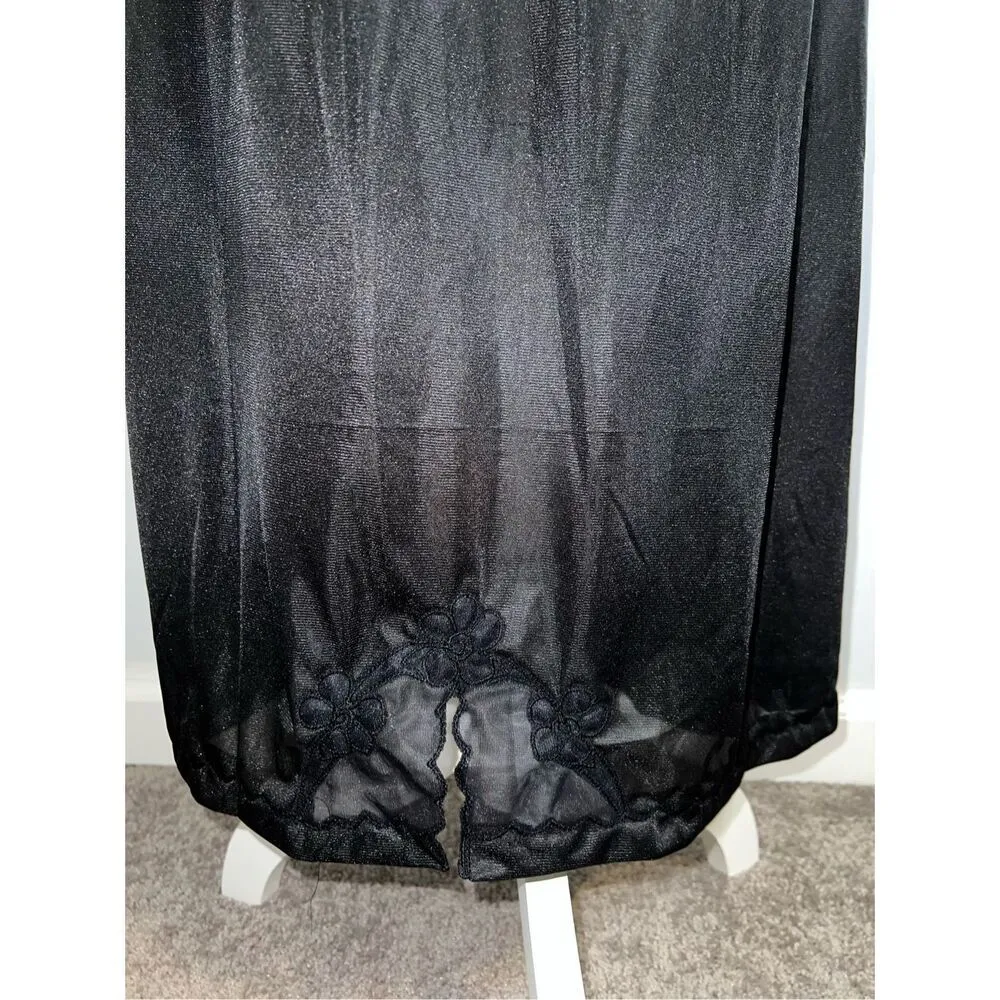 Vintage Midi Floral Hem Slip Skirt Slip one size - Image 2