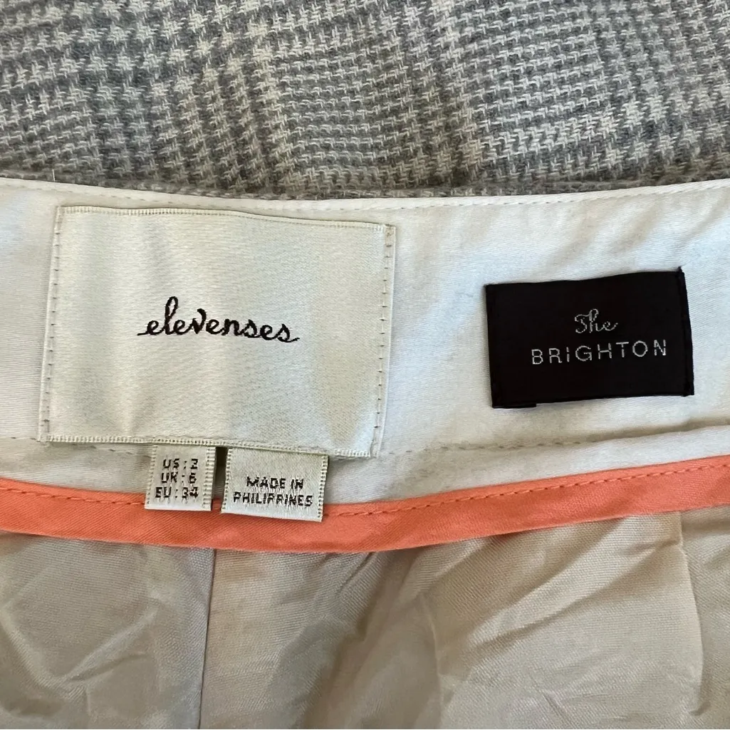 Anthropologie Elevenses Women’s The Brighton Plaid Flare Wide Leg Trouser Pants - Image 4