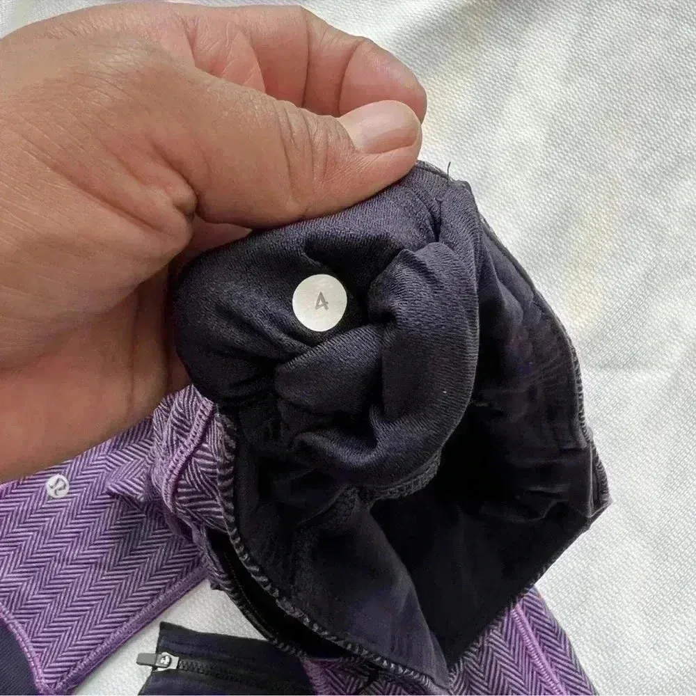 Lululemon Rebel Runner Crop Herringbone Purple 4 - Image 10