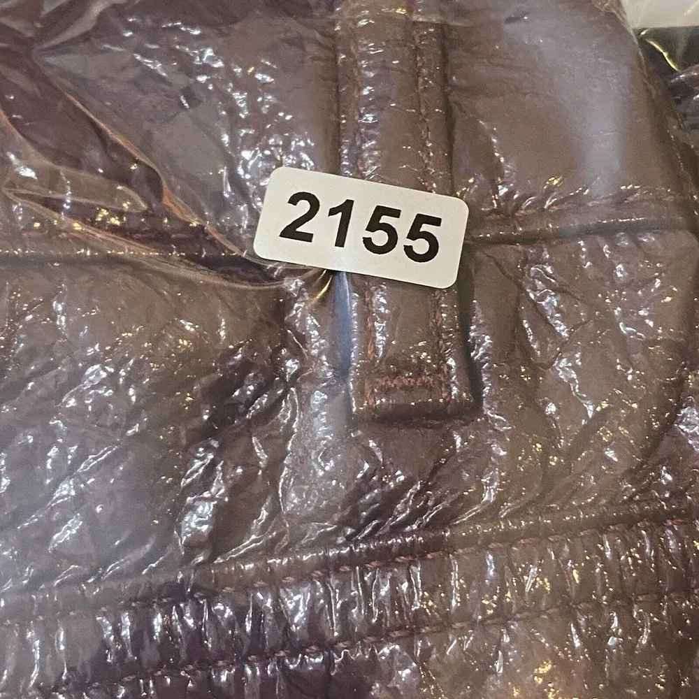 ASOS Jeans Womens‎ 32x32 Oxblood Vinyl Mid Rise 90's Straight Leg - Image 10