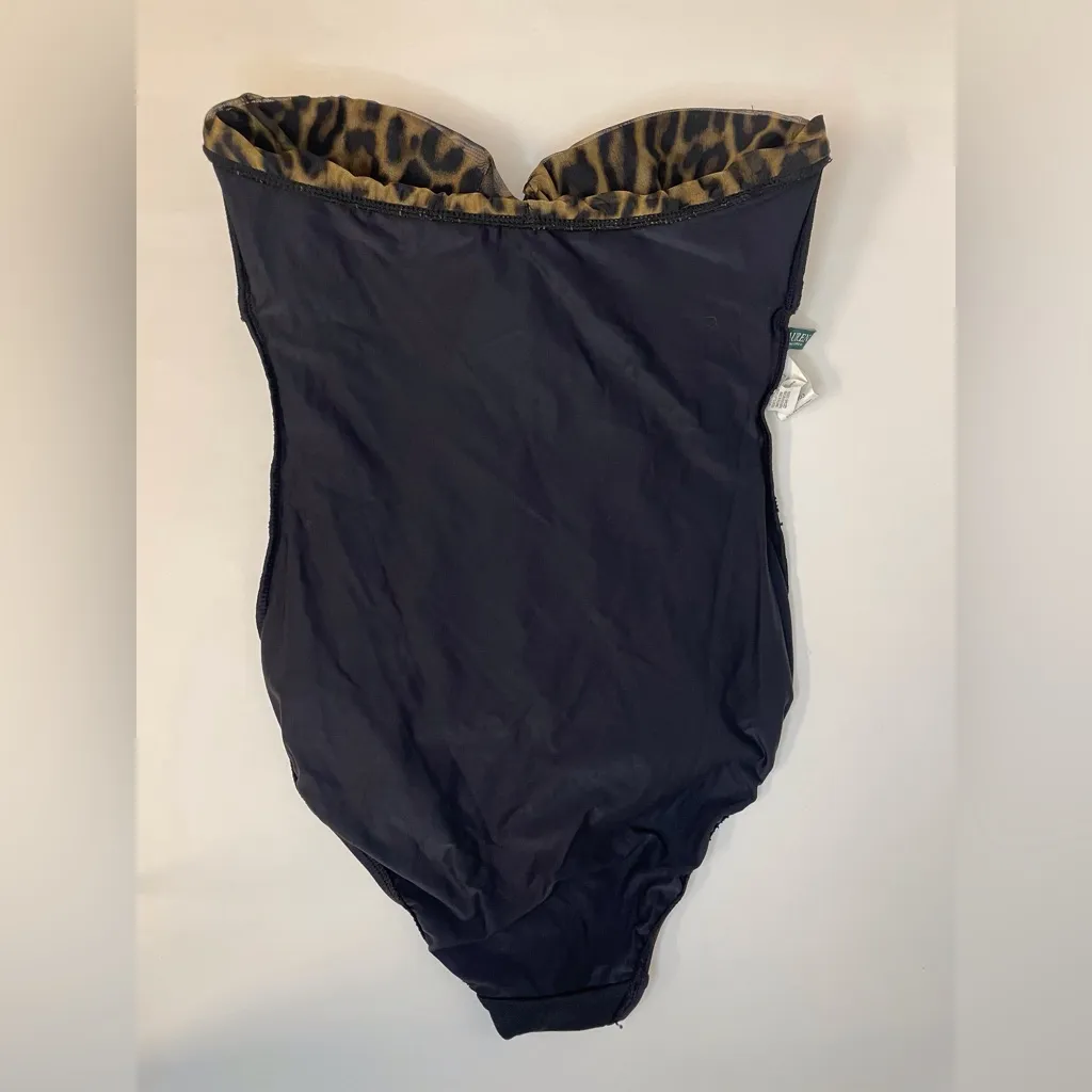 Lauren Ralph Lauren‎ NWOT Vintage Ocelot Leopard Print One-Piece Swimsuit Size 2 - Image 9