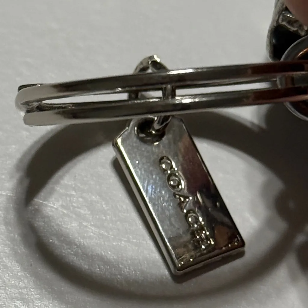 Coach Rare Vintage Collectors Find 3D Gallery  Black Tote Keychain - Image 9