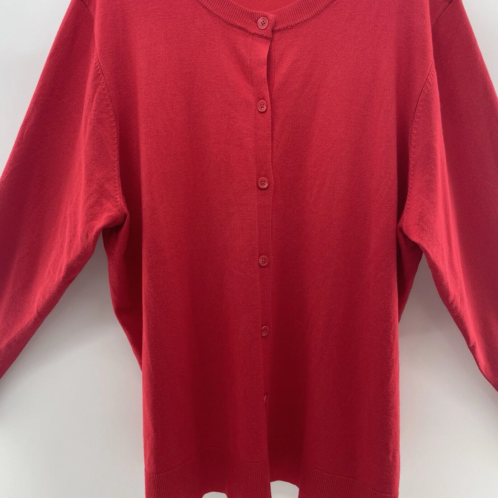 Lane Bryant 22/24 3X Button Front Cardigan Sweater Knit Long Sleeve Lightweight - Image 4