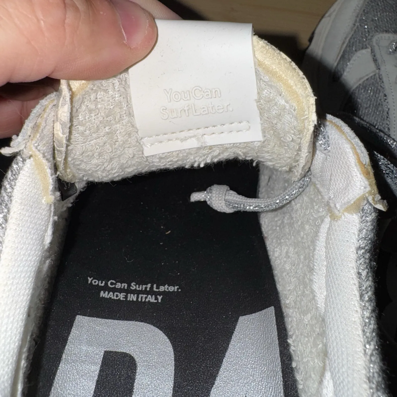 P448 Jackson‎ Sneaker Women's Size 39 Gray And White Vibram Sole EUC - Image 11