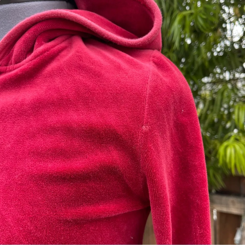 Vintage Juicy Couture Velour Zip Up Hoodie size M - Image 8