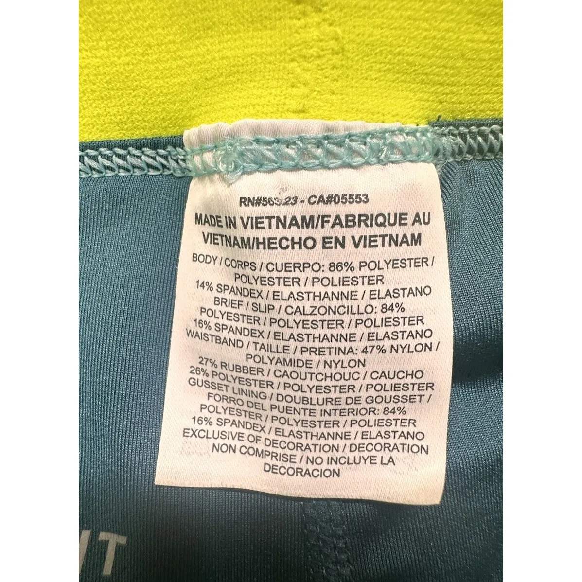 Nike 3" FULFLX 2 IN 1‎ Green Splatter Print Women's XL Running Shorts Logo - Image 5