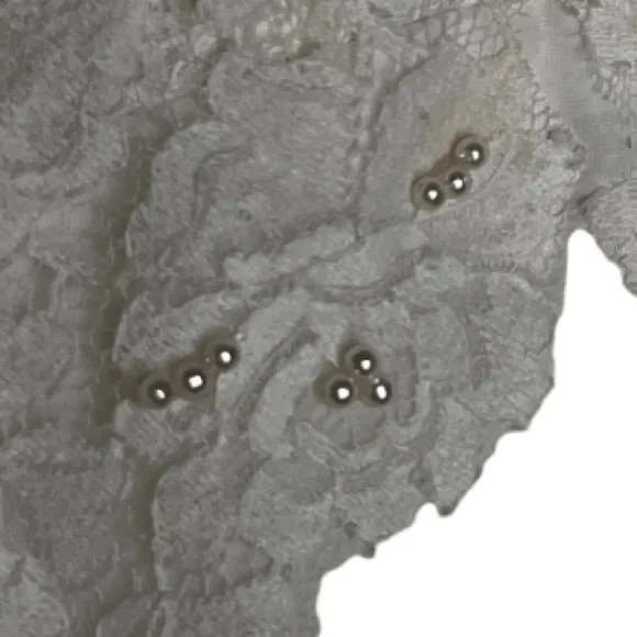 Vintage ILGWU‎ Wedding Dress White Size 12 - Image 8