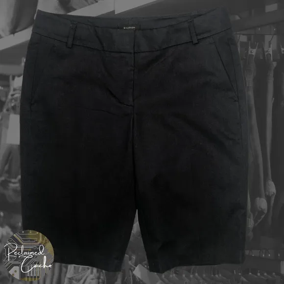 Plaza Denim Stretch Bermuda Shorts - Size 0 - Image 7