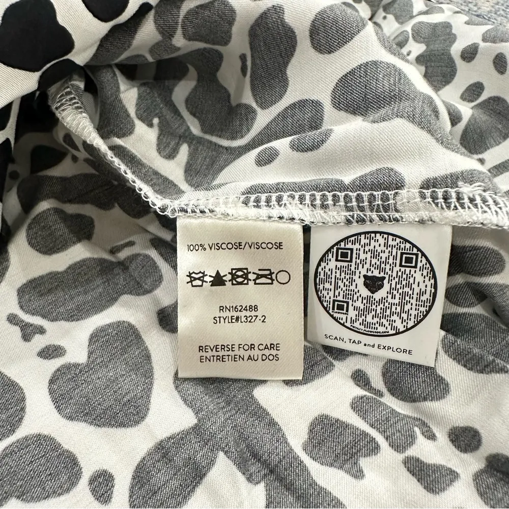 Lita By Ciara Printed Fluid Camp Shirt cheetah print - Image 7