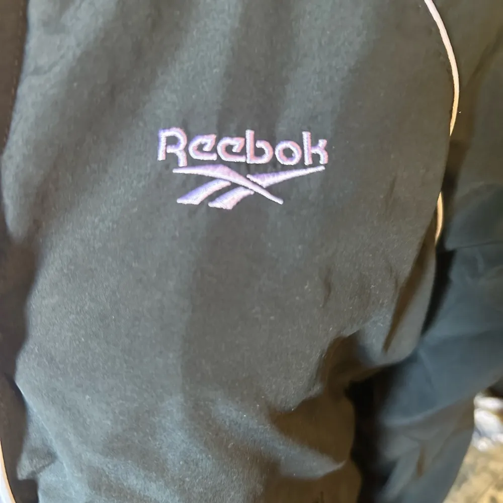 Reebok Black Windbreaker Athletic Jacket - Image 4