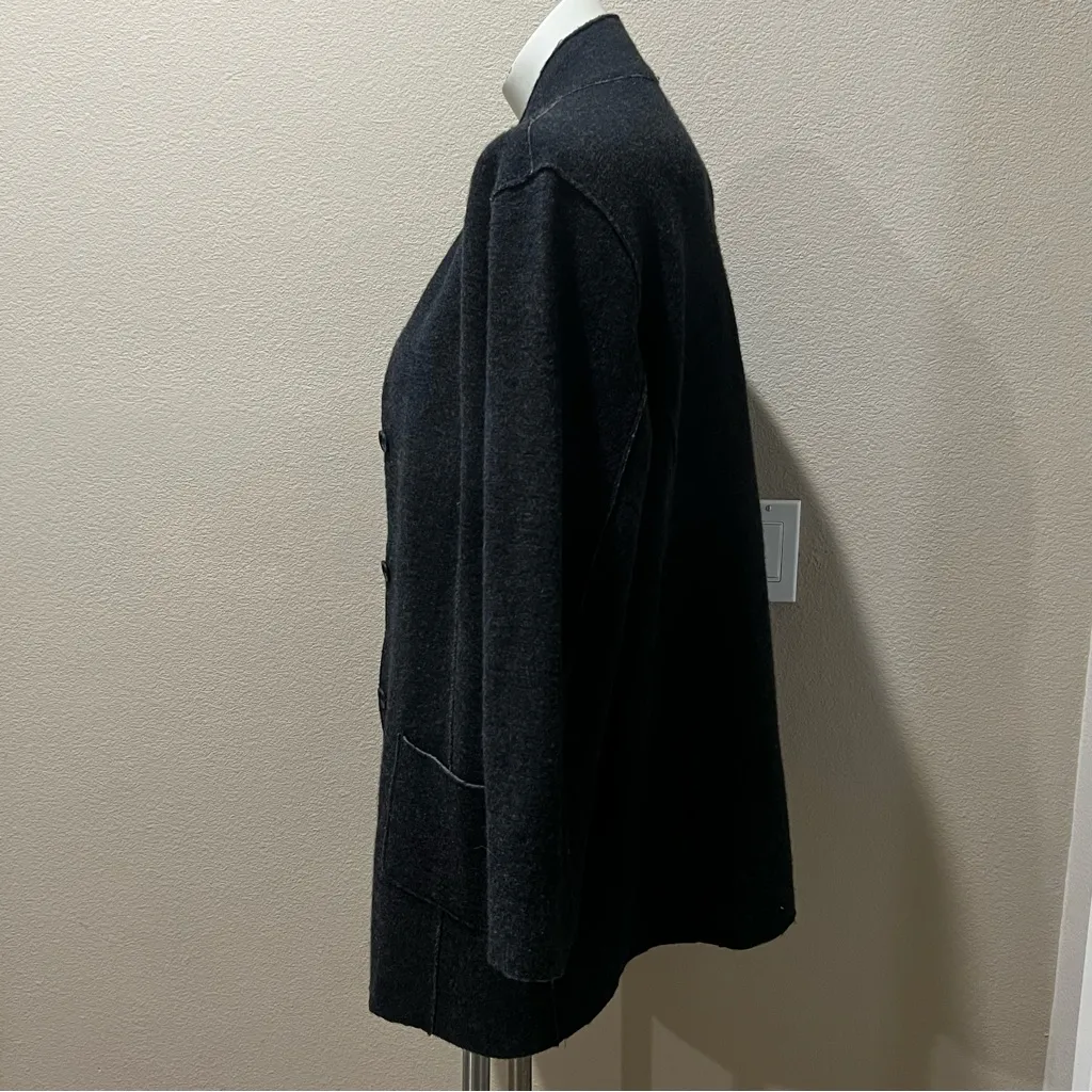 Eileen fisher black open knit jacket - Image 4