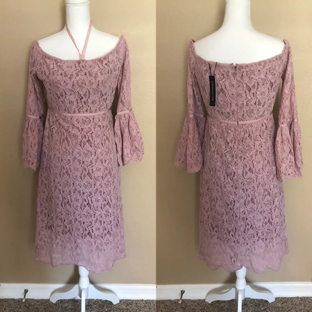 NWT Walter baker Serena lace off shoulder dress - Image 10