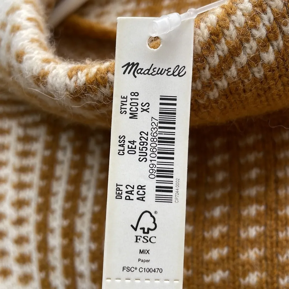 Madewell | Plaid turtleneck Knit sweater - Image 6