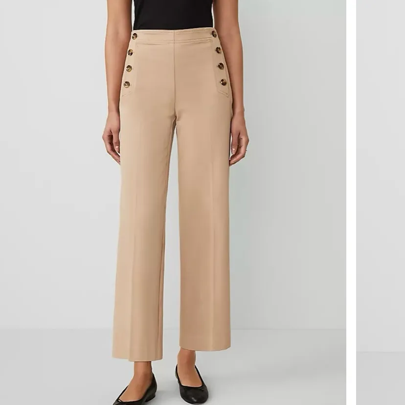 Ann Taylor The Sailor Grace Straight Pant In Cappuccino Tan - Image 2