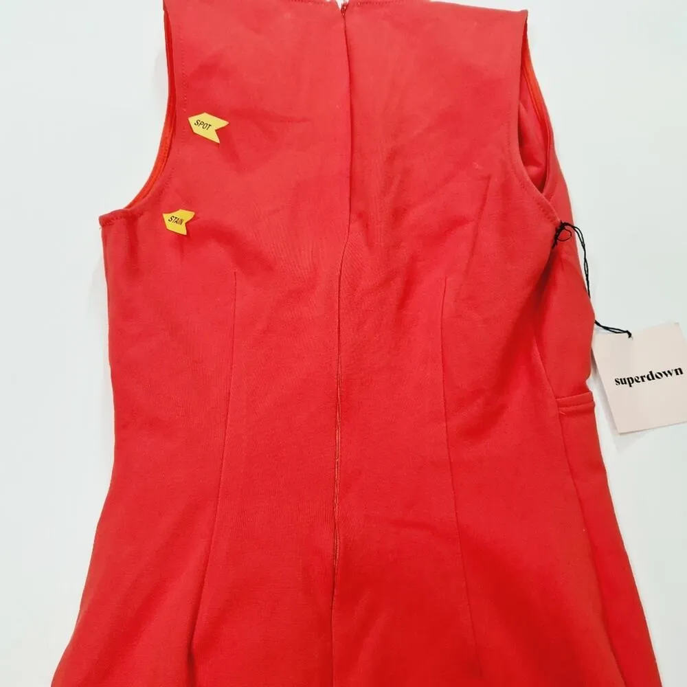 Superdown Skye Mini Dress in Red XS - Image 14