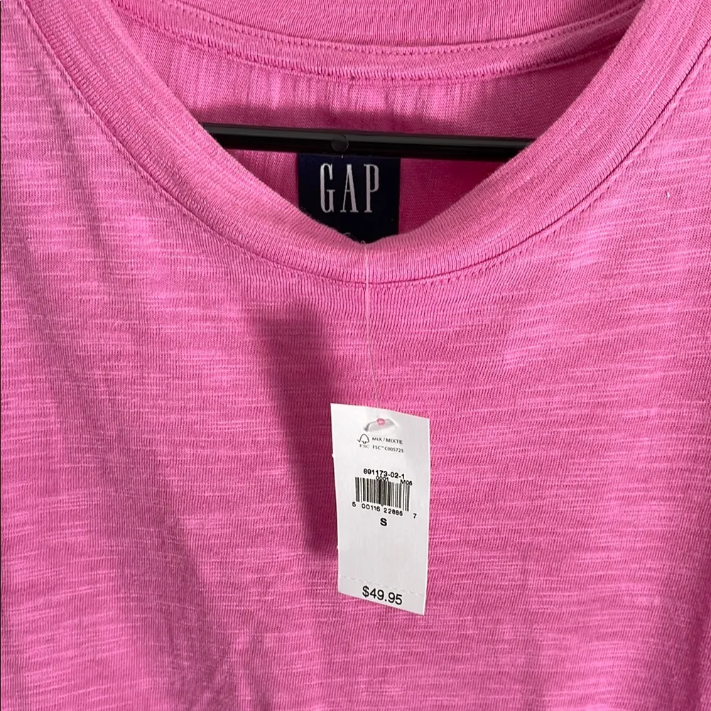 GAP Pink Cotton Preppy Tie-Knot Mini Dress - Image 3