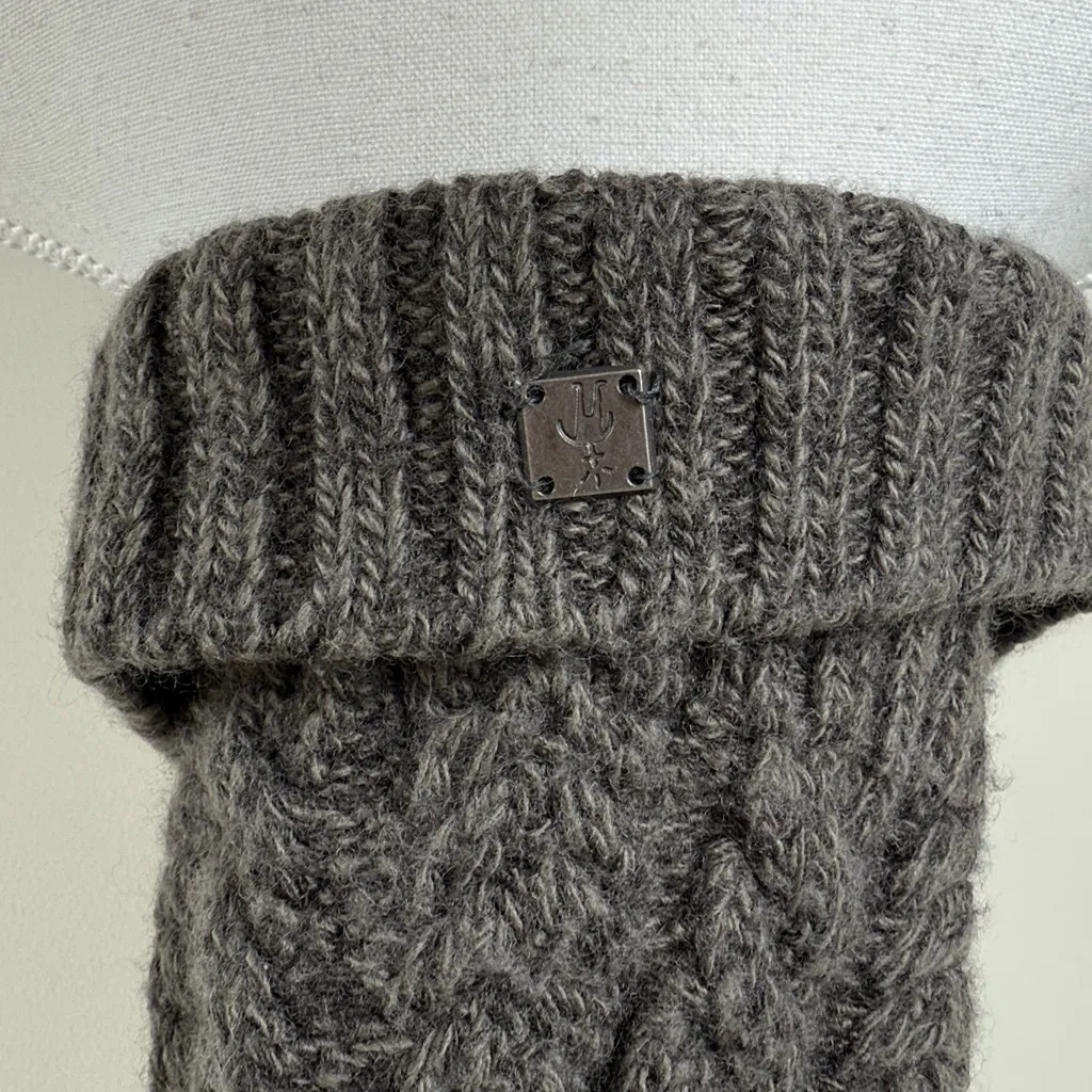 Smartwool Merino Wool Knitted Beanie in Grey - Image 2