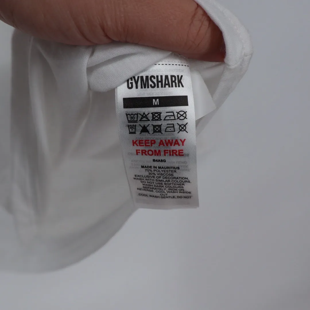 Gymshark Super Soft Cut Out Long Sleeve Top White Athletic Fitness Activewear - Image 7