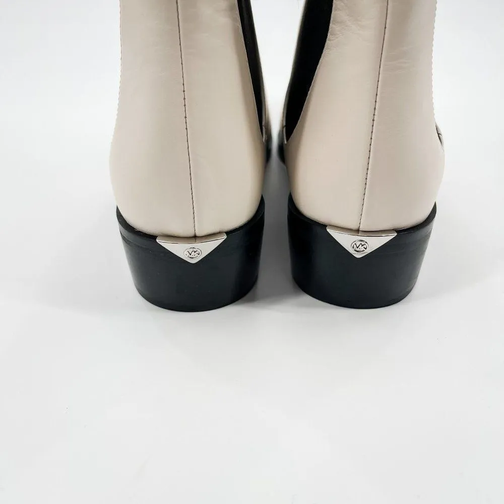 Michael Michael Kors Lottie Flat Leather Ankle Booties Boots - Image 96