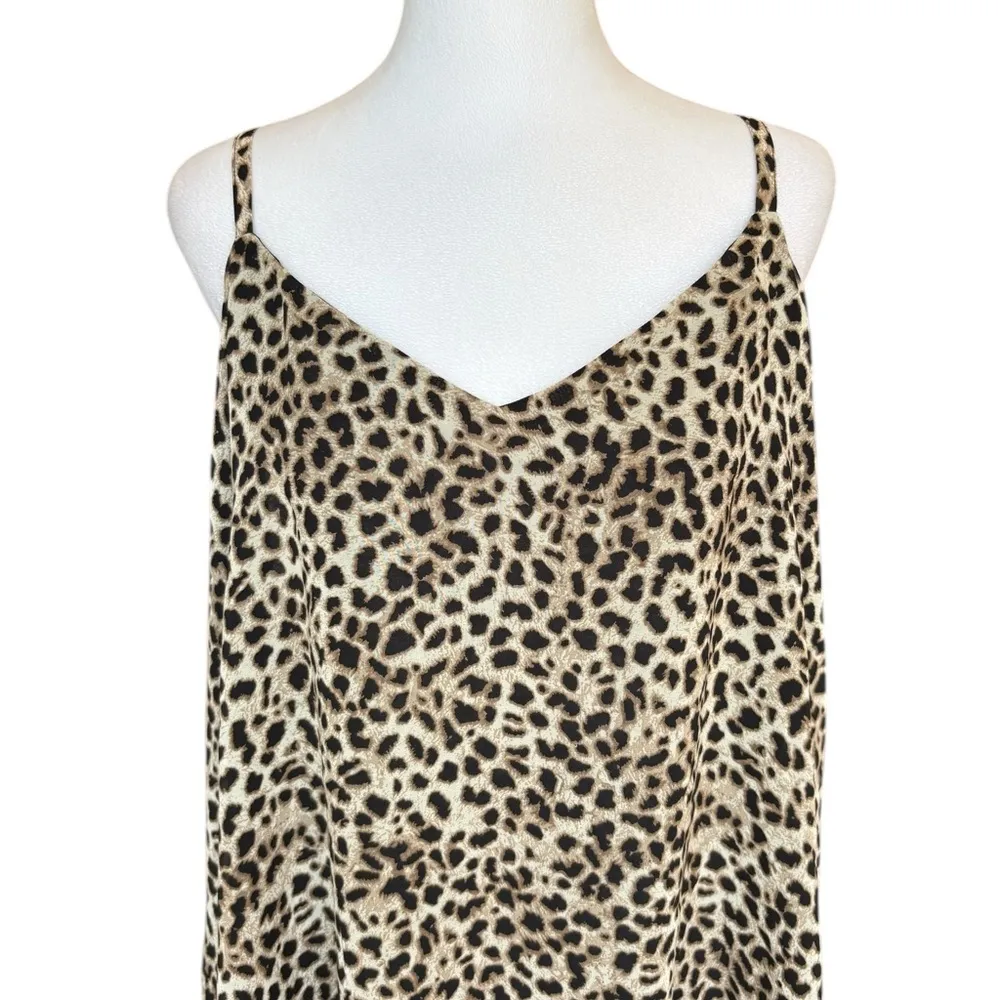 Torrid Satin Leopard Print Spaghetti Strap Top Womens Size 2X - Image 4