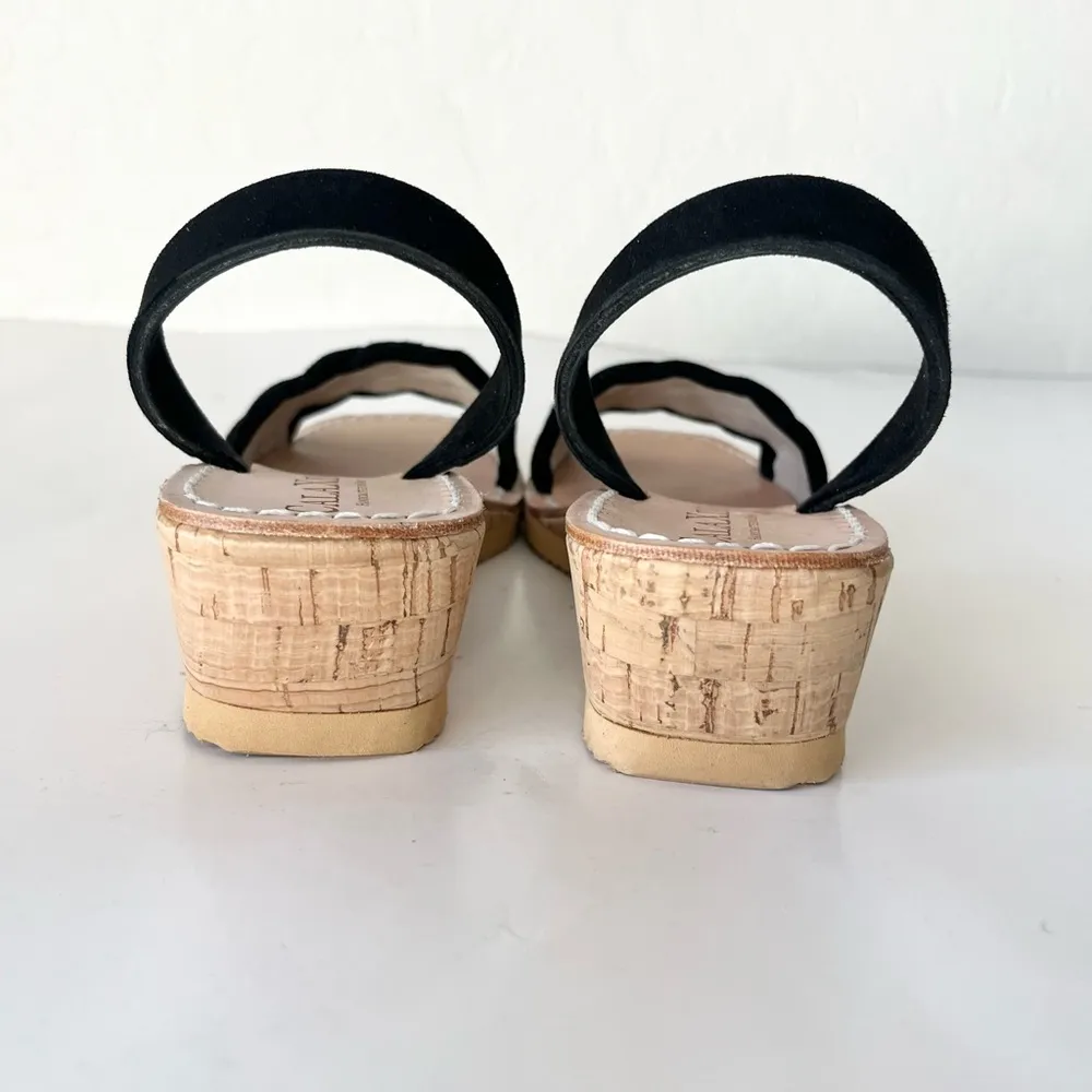 CalaXini simply perfect wedge braided suede sandals made
In Spain 37 US 6.5 Black - Image 8