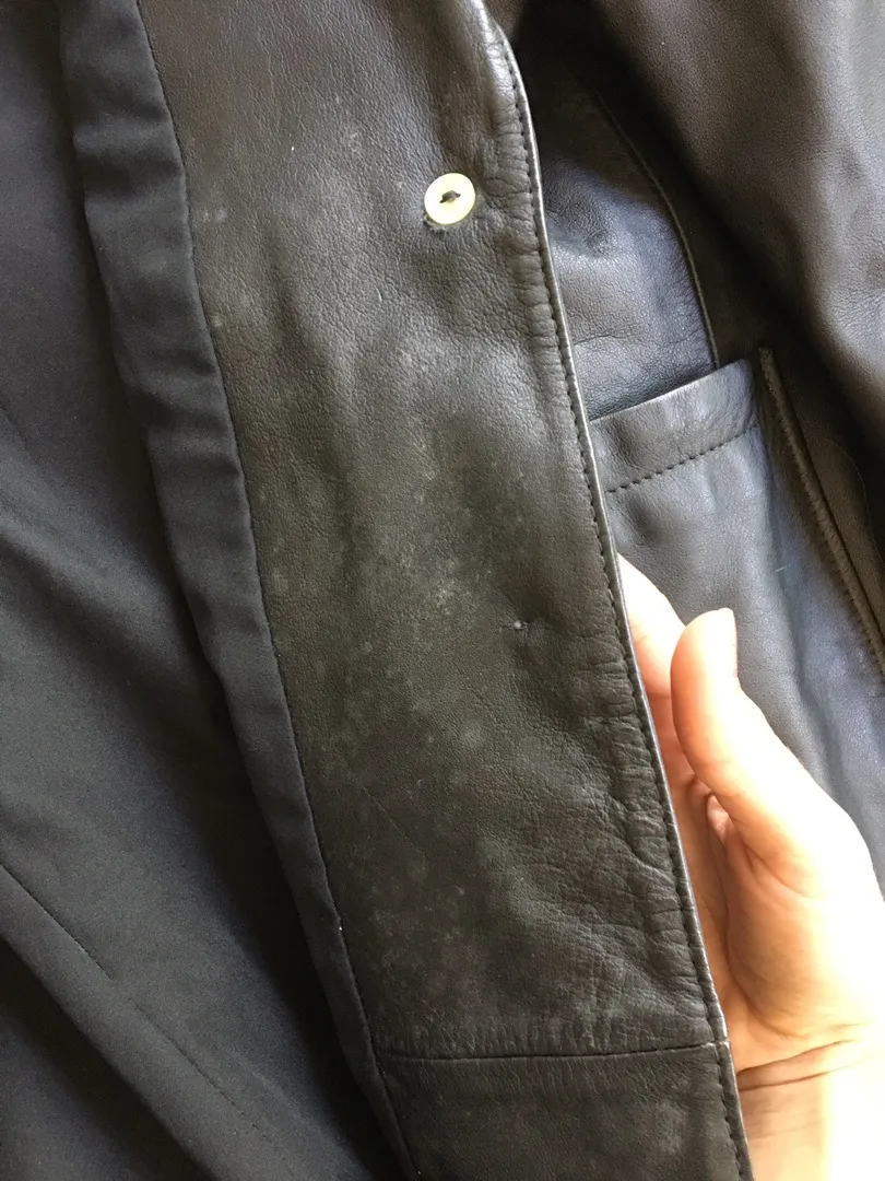 Vintage Peruvian Leather Jacket Black Size 6 - Image 9