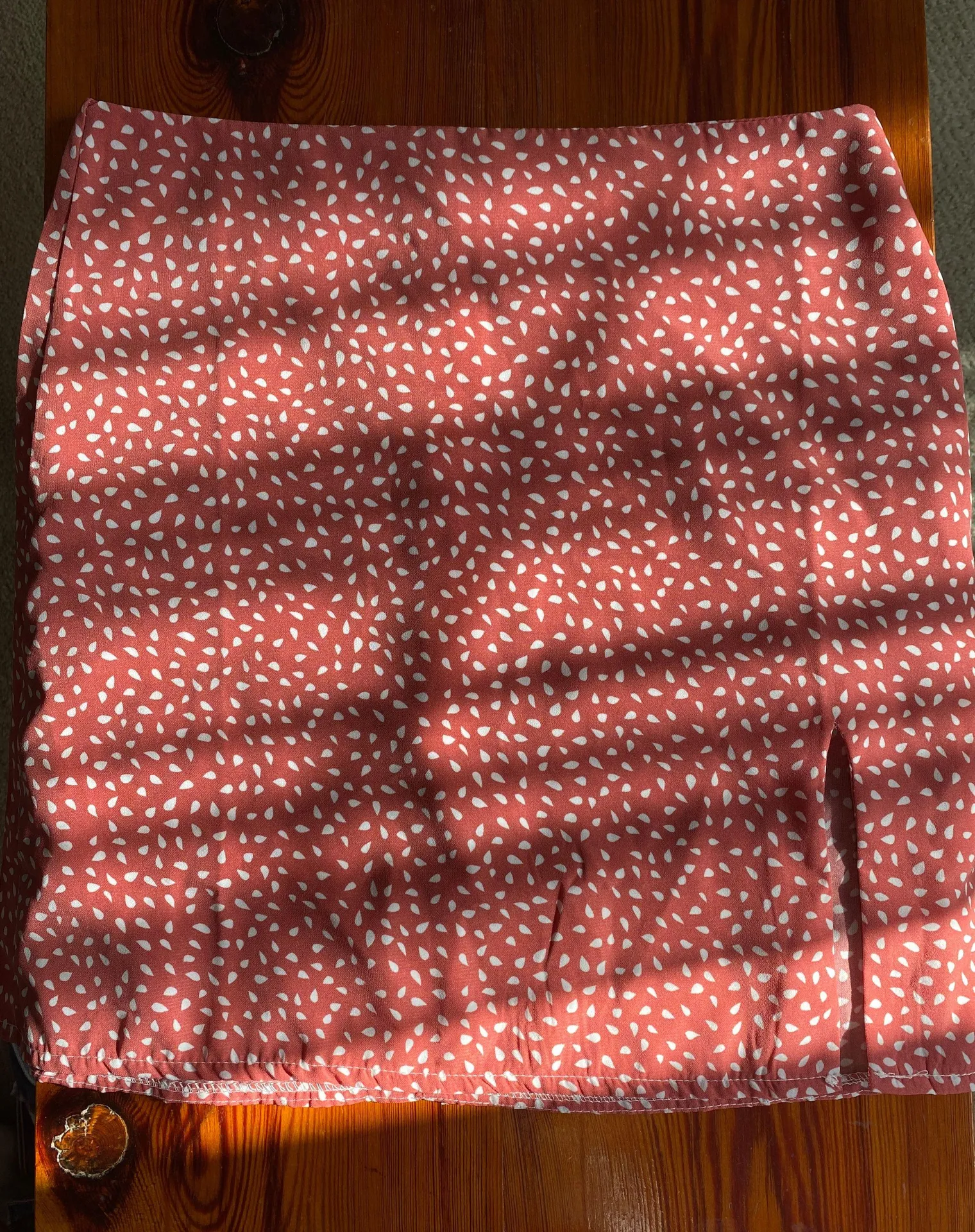 Spotted Red And White Skirt - Image 2