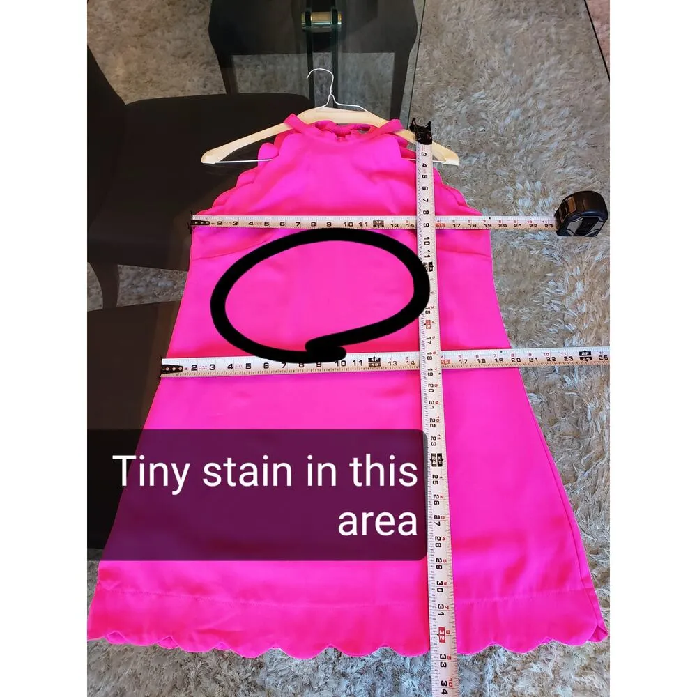 Saved By The Dress Womens Medium Pink Sleeveless Keyhole Back Halter Neck - Image 7