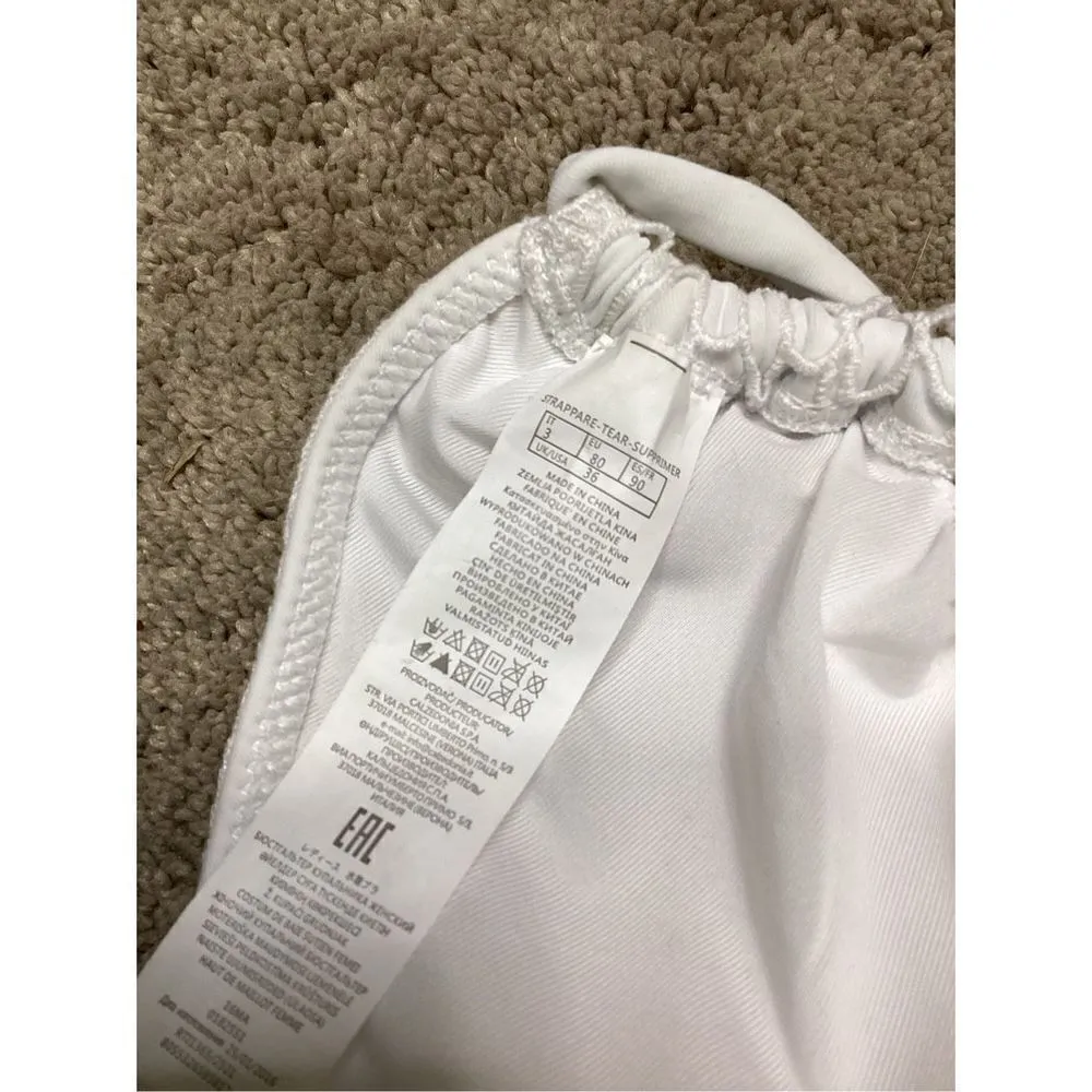 New. LUXE white lace bikini. Medium. Retails $149 - Image 9